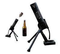 Décapsuleur de bière au design mortier - 51 mm - Éjection automatique des capsules avec mécanisme à pression - Décapsuleur amusant - Pour bar à la maison, fête (D)