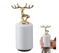 Décapsuleur de bière - Ouvre-boîte électrique, ouvre-bouteille automatique | Ouvre-boîte électrique en acier inoxydable en forme d'élan - Décapsuleur automatique avec attrape-bouchon magnétique pour