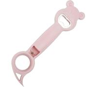 Décapsuleur de bière, tire-bouchon multifonctionnel, ouvre-boîte, bocaux, accessoires de cuisine, bar, 1 pièce(Pink)