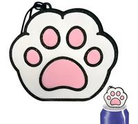 Décapsuleur de canette de soude, porte-clés en forme de patte de chat avec finition pailletée pour boissons et canettes, outil de protection des ongles pratique pour les mains faibles et l'arthrite