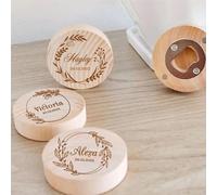 Décapsuleur de mariage personnalisé, décapsuleur en bois personnalisé, décapsuleur rond personnalisé, faveur de mariage personnalisé (5 pièces)