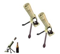 Décapsuleur de mortier de bière, 51 mm, décapsuleur de bière amusant, mains libres, lanceur de bouchons tactiques pour la maison, les fêtes, les bars, le bureau, la décoration (kaki) (2pcs-1)