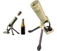 Décapsuleur de mortier de bière, 51 mm, lanceur de capsules tactique, mains libres, espace exclusif pour homme, pour fête à la maison, bar, décoration de bureau (vert)