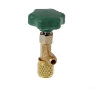 Décapsuleur de robinet pour filetage 7/16 28UNF, outil de réfrigération avec connecteur SAE 1/4, vanne de charge AC en acier inoxydable et laiton pour