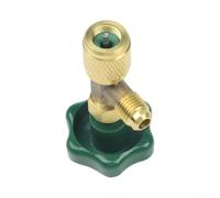 Décapsuleur de robinet pour filetage 7/16-28unf, perceur de canettes en acier inoxydable et laiton avec joint en chloroprène, outil HVAC vert pour réparation de climatisation, connecteur SAE 1/4