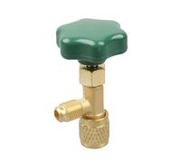 Décapsuleur de robinet pour systèmes de climatisation, filetage 7/16"-28 UNF, construction en acier inoxydable et laiton avec joints étanches