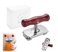 Décapsuleur en acier inoxydable, décapsuleur réglable avec poignée en bois massif et poignée en silicone antidérapante, décapsuleur canon avec poignée réglable pour famille, pique-nique, magasin