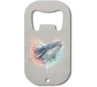Décapsuleur en acier inoxydable Motif baleine Argenté