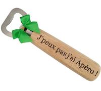 Décapsuleur en Bois Gravé et Personnalisé Humoristique - Cadeau Fan d' Apéro Accessoire Original pour Anniversaire, Noël Accessoire Drôle pour un Apéro Entre Amis
