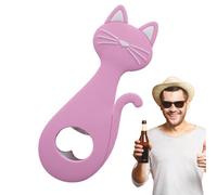 Décapsuleur en forme de chat mignon - Décapsuleur de vin personnalisé avec dos magnétique, aimant de réfrigérateur, outil créatif pratique | Accessoire idéal pour la maison, le bar, la cuisine et un