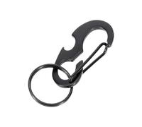 Décapsuleur en titane en forme de D, robuste avec support de ceinture, outil multifonction portable pour les amateurs de bière, randonnée, voyage, usage quotidien