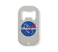 Décapsuleur humoristique en acier inoxydable argenté de la NASA Styled Glory for Super Earth