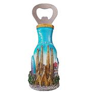 Décapsuleur magnétique 3D Barcelone Espagne Réfrigérateur Décapsuleur Cadeau Décoration de Maison Cuisine Réfrigérateur Autocollant Magnétique Décapsuleur