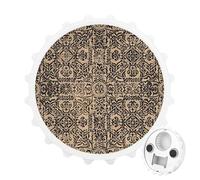 Décapsuleur magnétique à impression de fond antique, outil de cuisine peu encombrant, décapsuleur amusant et aimant de réfrigérateur pour camping, voyage, camping - Style blanc