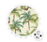 Décapsuleur magnétique amusant en forme de cocotier d'été pour réfrigérateur - Aimant puissant pour réfrigérateur - Cadeau décoratif pour petit ami, mari, père, blanc