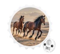 Décapsuleur magnétique en forme de chevaux qui courent dans le sable, outil de cuisine peu encombrant, décapsuleur amusant et aimant de réfrigérateur pour le camping, les voyages, le camping, blanc