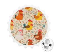 Décapsuleur magnétique en forme de coq et poussin, outil de cuisine peu encombrant, décapsuleur amusant et aimant de réfrigérateur pour le camping, les voyages, le camping, blanc