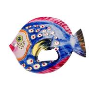Décapsuleur magnétique en forme de poisson, autocollant décoratif pour réfrigérateur, outil de bouteille de bière de vacances, aimant de réfrigérateur multifonctionnel, accessoire de cuisine sur le