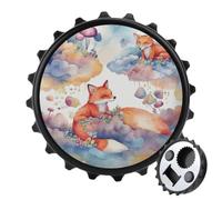Décapsuleur magnétique Fox And Clouds pour réfrigérateur | Aimant de réfrigérateur puissant, décoration d'intérieur amusante, décapsuleur créatif avec attrape-capsules