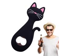 Décapsuleur magnétique générique - Décapsuleur en forme de chat en acier inoxydable avec dos magnétique puissant, aimants pour ordinateur portable | Fournitures créatives de cuisine pour la maison