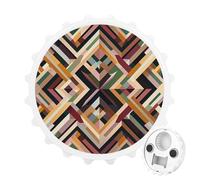 Décapsuleur magnétique géométrique en forme de diamant, outil de cuisine peu encombrant, décapsuleur amusant et aimant de réfrigérateur pour camping, voyage, camping, blanc