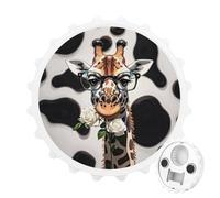 Décapsuleur magnétique Giraffe The Rose, outil de cuisine peu encombrant, décapsuleur de bière amusant et aimant de réfrigérateur pour camping, voyage, camping, blanc