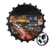 Décapsuleur magnétique multifonction avec imprimé ville nocturne de Las Vegas, décapsuleur classique