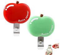 Décapsuleur magnétique multifonction triple fonction - Ouvre-bouteille multifonction - Scelleur de sac à goûter - Aimants magnétiques de réfrigérateur - Gain de place - Dites adieu au désordre (vert