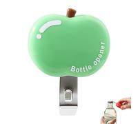 Décapsuleur magnétique multifonction triple fonction - Ouvre-bouteille multifonction - Scelleur de sac à goûter - Aimants magnétiques de réfrigérateur - Gain de place - Dites adieu au désordre (vert)