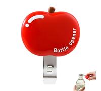 Décapsuleur magnétique multifonction triple fonction - Ouvre-bouteille multifonction - Scelleur de sac à goûter - Aimants magnétiques de réfrigérateur - Gain de place - Dites adieu au désordre (rouge)