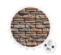 Décapsuleur magnétique mural en pierre, outil de cuisine peu encombrant, décapsuleur amusant et aimant de réfrigérateur pour le camping, les voyages, le camping, blanc