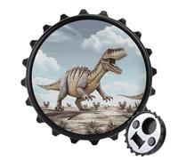 Décapsuleur magnétique pour réfrigérateur, décapsuleur fantaisie en plastique imprimé dinosaure pour amateurs de bière (noir)