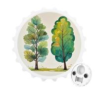Décapsuleur magnétique printanier en forme d'eucalyptus - Outil de cuisine peu encombrant - Ouvre-bière amusant et aimant de réfrigérateur pour camping, voyage, camping - Blanc