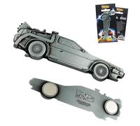 Décapsuleur magnétique Retour vers le futur Delorean - Collection sous licence officielle - Aimant de réfrigérateur en métal - 144 x 33,5 mm
