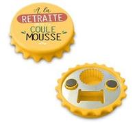 décapsuleur magnétique retraite mousse 7cm jaune - générique cd6698 Jaune