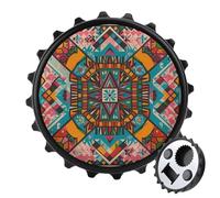 Décapsuleur magnétique style pop art rétro, outil de cuisine peu encombrant, décapsuleur de bière amusant et aimant de réfrigérateur pour camping, voyage, camping, style noir
