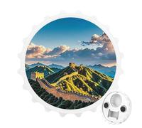 Décapsuleur magnétique « The Great Wall of China », outil de cuisine peu encombrant, décapsuleur amusant et aimant de réfrigérateur pour le camping, les voyages et le camping, style blanc