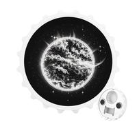 Décapsuleur magnétique The Mysterious Burning of The Sun, outil de cuisine peu encombrant, décapsuleur amusant et aimant de réfrigérateur pour le camping, les voyages, le camping, blanc