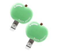 Décapsuleur manuel - Décapsuleur magnétique pour réfrigérateur 7,9 x 6 x 1,7 cm, design antidérapant en 2 pièces, matériau ABS en acier inoxydable, gadgets de cuisine en forme de fruits | idéal pour