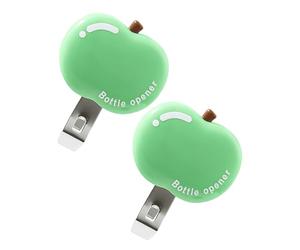 Décapsuleur manuel - Décapsuleur magnétique pour réfrigérateur 7,9 x 6 x 1,7 cm, design antidérapant en 2 pièces, matériau ABS en acier inoxydable, gadgets de cuisine en forme de fruits | idéal pour