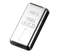 Décapsuleur manuel en forme de brique doré - Ouvre-boîte manuel simple - Pour vin, bière, limonade, boissons