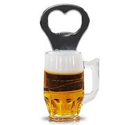 Décapsuleur métallique, Verre à bière avec Aimant, env. 9 cm, en Plastique