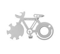 Décapsuleur miniature en acier au carbone 10 en 1 en forme de vélo, tournevis plat, clé cadeau pour homme, carte d'outils de poche