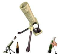 décapsuleur mortier,Automatic Beer Bottle Opener Mortar,51mm Mortar Beer Bottle Opener,for 300ml/12oz & Soda Bottles,Funny Hands-Free Tool For Home Bar,Party(C)