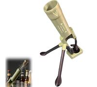 Décapsuleur Mortier, Décapsuleur Lanceur de Capsule, Mains Libres, 51 mm, Décapsuleurs de Bière Amusant, pour la Maison, les Fêtes, les Bars, le Bureau (Kaki)