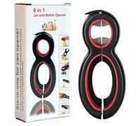 Décapsuleur multifonction 6 en 1, ouvre-bouteille, décapsuleur et décapsuleurs bocaux, couvercle rabattable - Décapsuleur pour les mains âgées et arthritiques, personnes âgées souffrant d'arthrite