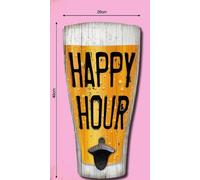 Decapsuleur Mural 40x20 Cm Happy Hours