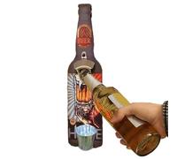 Décapsuleur mural avec capot, décapsuleur à suspendre, décapsuleur avec capsules, récupérateur de bouteilles, décapsuleur mural vintage, convient pour les hommes et les amateurs de bière