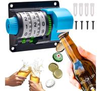 Decapsuleur Mural Biere avec Compteur Fonction, Idee Cadeau Unique pour Homme, Accessoire Bar Exterieur, Cadeau Homme pour Papa, Amie et Collègue (A)