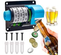 Décapsuleur mural, cadeaux pour la fête des pères pour hommes et amateurs de bière, décapsuleur avec compteur, décapsuleur avec chiffres précis, record pour bars, fêtes, cabines, cuisine, décoration